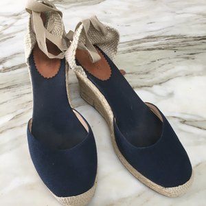 J Crew Navy Espadrilles